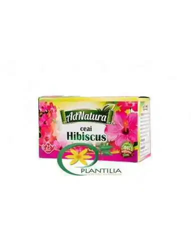 Ceai Hibiscus Flori 20 plicuri AdNatura, REMEDII NATURISTE