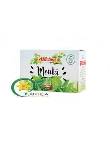 Ceai Menta Frunze 20 plicuri AdNatura, REMEDII NATURISTE