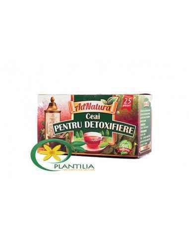 Ceai pentru Detoxifiere 25 plicuri AdNatura, REMEDII NATURISTE