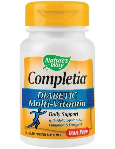 Completia Diabetic Multi-Vitamin (fara fier) 30tb Nature's Way, VITAMINE SI MINERALE