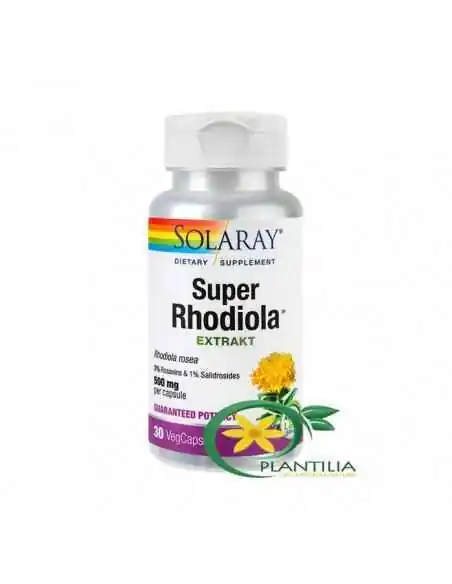 Super Rhodiola 500mg  30 cps Solaray, Tulburari Hormonale