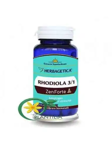Rhodiola Zen Forte 30 cps Herbagetica, Stres