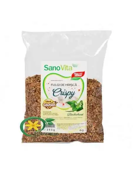 Crispy Fulgi de Hrisca 250g SanoVita, REDUCERI