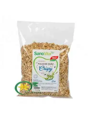 Fulgi de ovaz Crispy 500g Sanovita, Slabire