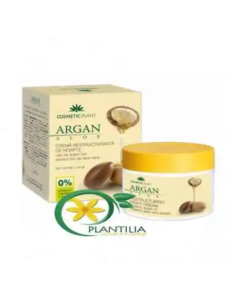 Crema Restructuranta Noapte cu Argan Cosmetic Plant, Sanatatea pielii
