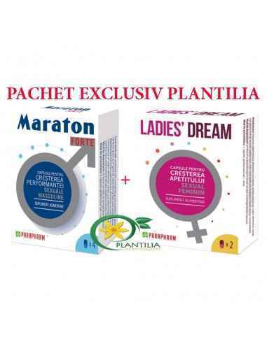 Maraton forte 4 cps + Ladies Dream 2 cps Parapharm
Pachet special creat pentru cupluri fericite!