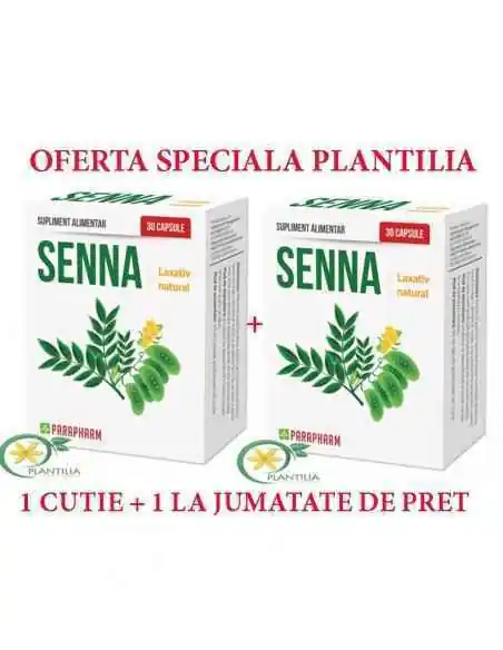 Pachet Senna Laxativ Natural 1 + 1/2  Parapharm, REMEDII NATURISTE