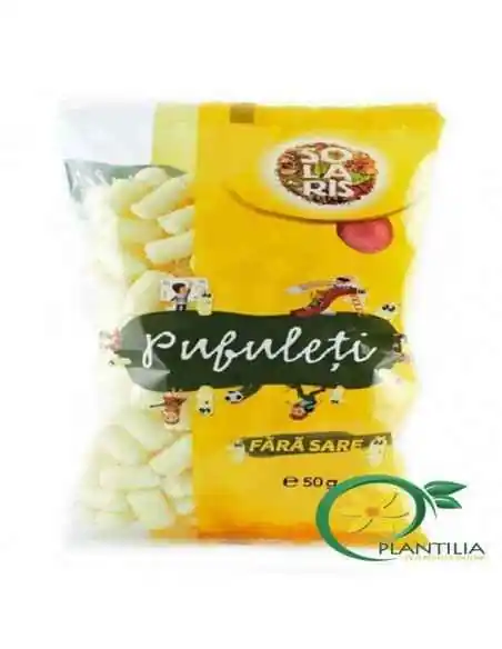 Pufuleti fara Sare 50g Solaris, PRODUSE PENTRU COPII SI BEBELUSI