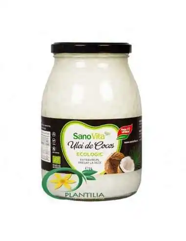 Ulei de Cocos Ecologic 1l SanoVita, ULEIURI VEGETALE