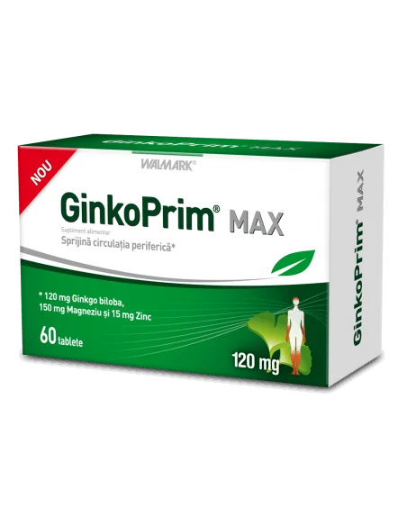 GinkoPrim Max 120mg 60tb Walmark, Sistemul nervos