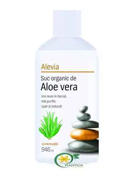 Suc ecologic de Aloe Vera 1000 ml - Alevia, VITAMINE SI MINERALE