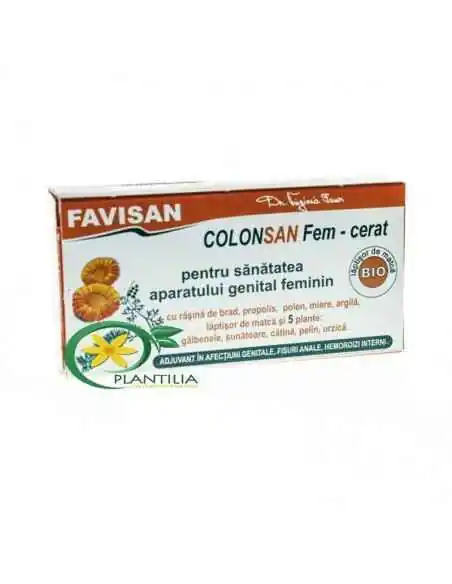 Colonsan Fem Supozitoare Bio 5 plante Favisan, Tulburari Hormonale