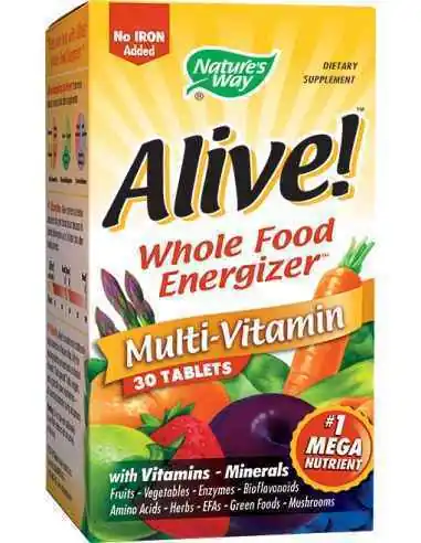 Alive!™ (fara fier adaugat) 30 tablete Nature's Way, VITAMINE SI MINERALE