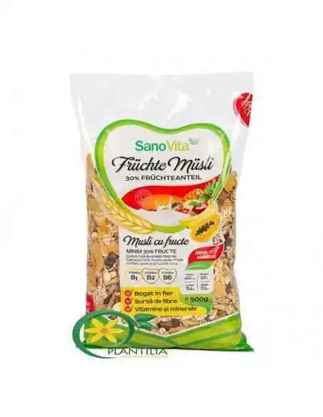 Musli cu Fructe 500g SanoVita, REMEDII NATURISTE