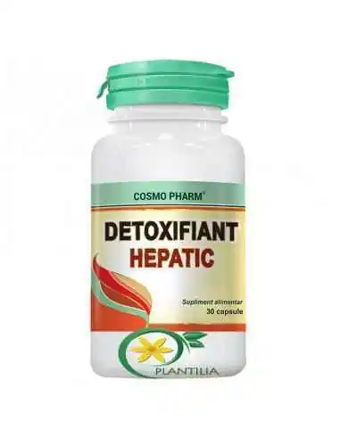 Detoxifiant Hepatic 30 cps CosmoPharm, REMEDII NATURISTE