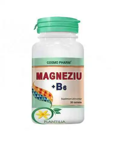 Magneziu + B6 30 tablete CosmoPharm, VITAMINE SI MINERALE