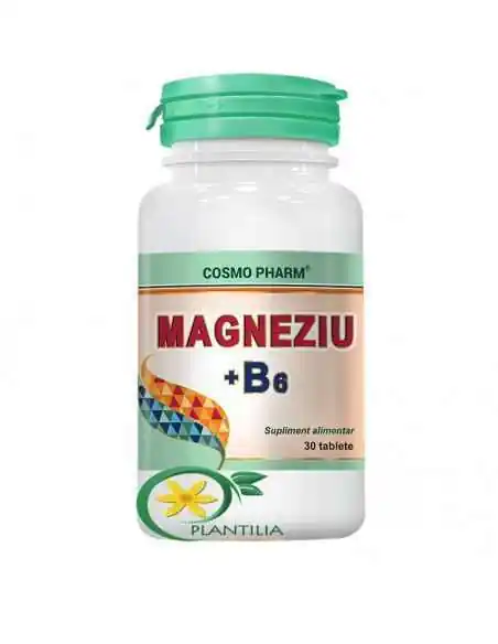 Magneziu + B6 30 tablete CosmoPharm, VITAMINE SI MINERALE