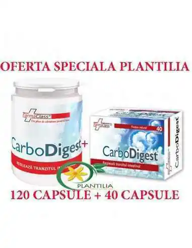 Carbodigest 120 cps + 40 cps Farmaclass, REMEDII NATURISTE