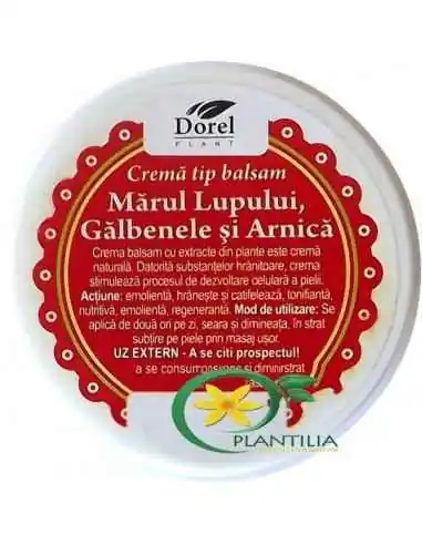 Crema Marul Lupului, Galbenele si Arnica 100 g Dorel Plant, UNGUENTE/CREME/GELURI