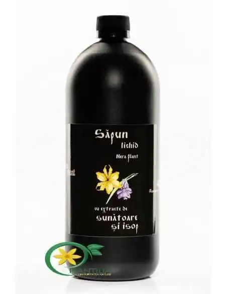 Sapun lichid cu Extracte de Sunatoare si Isop  1000ml Nera Plant, Sanatatea pielii