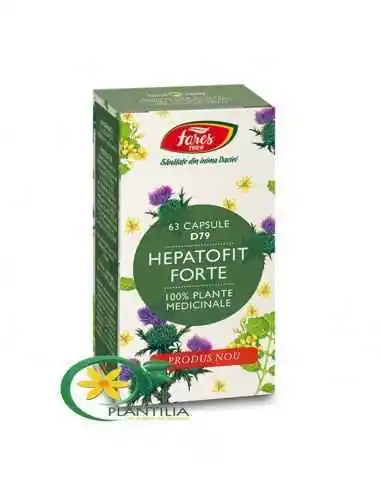 Hepatofit Forte 63 cps Fares, REMEDII NATURISTE