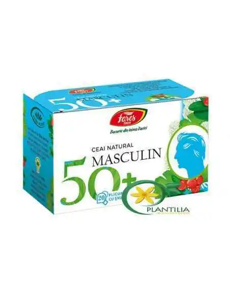 Ceai Masculin 50+ 20 plicuri Fares, REMEDII NATURISTE