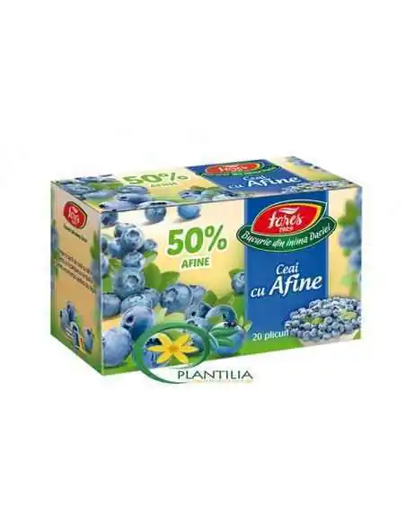 Ceai cu Afine 50% 20 plicuri Fares, Fortificarea organismului