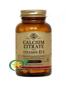 Calciu Citrat cu Vitamina D3 60 tablete Solgar, REMEDII NATURISTE