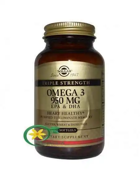Omega 3 Putere Tripla 50 cps Solgar, REMEDII NATURISTE