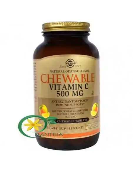 Vitamina C 500 mg 90 cpr masticabile Solgar, VITAMINE SI MINERALE