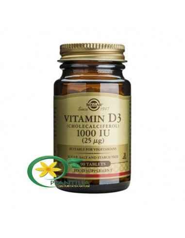 Vitamina D3 1000IU 90 cpr Solgar, VITAMINE SI MINERALE