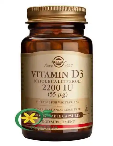 Vitamina D3 2200ui 50 cps Solgar, VITAMINE SI MINERALE
