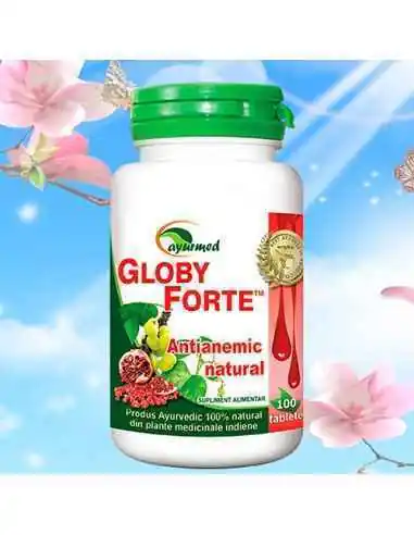 Globy Forte 100 tablete Ayurmed, Splina si pancreas