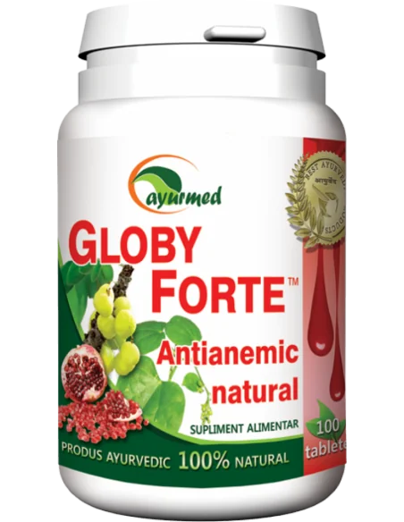 Globy Forte 50 tablete Ayurmed, Splina si pancreas