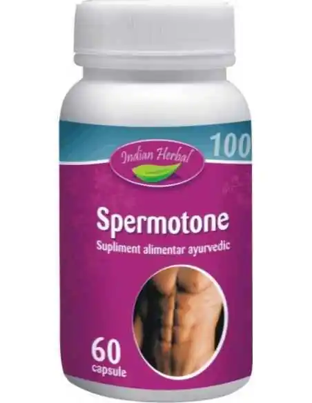 Spermotone 60 cps Indian Herbal, REMEDII NATURISTE