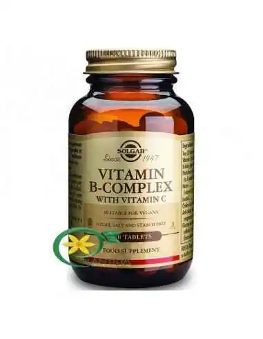 B-Complex Cu Vitamina C 100 tb Solgar, Stres