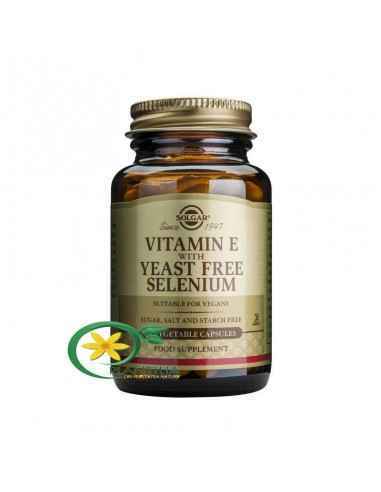 Vitamina E cu Seleniu 50 cps Solgar, VITAMINE SI MINERALE