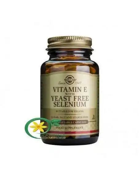 Vitamina E cu Seleniu 50 cps Solgar, VITAMINE SI MINERALE