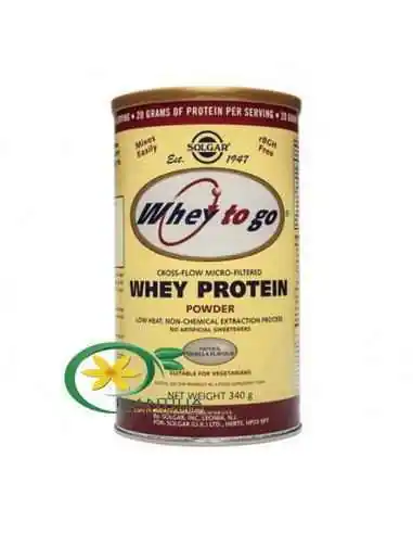 Proteine Whey To Go Vanilie Pudra 340 g Solgar, REMEDII NATURISTE