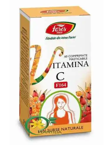 Vitamina C Naturala 60 cpr Fares, VITAMINE SI MINERALE