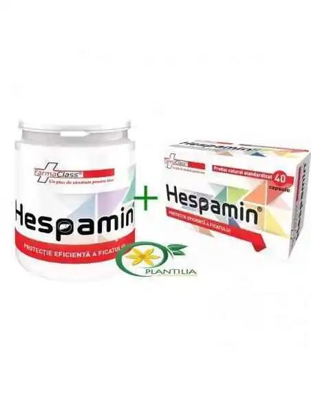 Hespamin 120 cps + Hespamin 40 cps FarmaClass, REMEDII NATURISTE