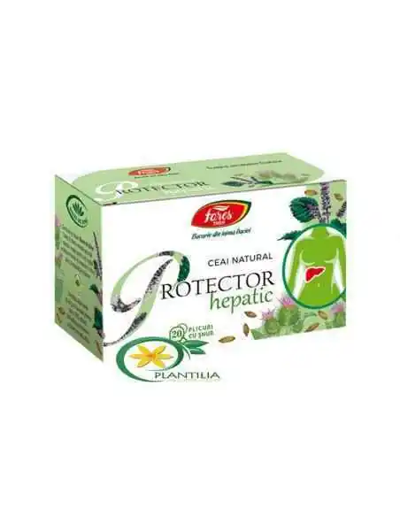 Ceai Protector Hepatic 20 plicuri Fares, REMEDII NATURISTE