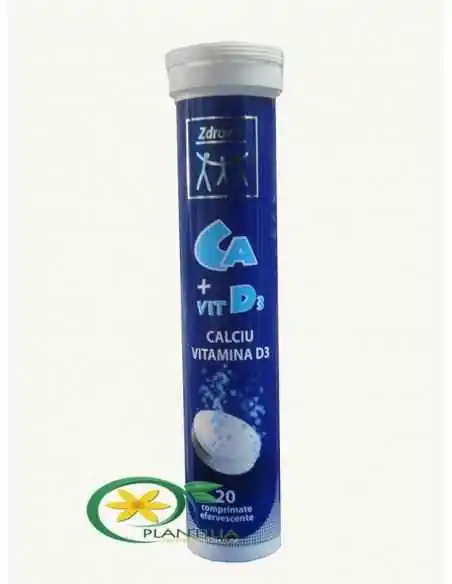 Calciu + Vitamina D3 20 cpr Zdrovit, VITAMINE SI MINERALE
