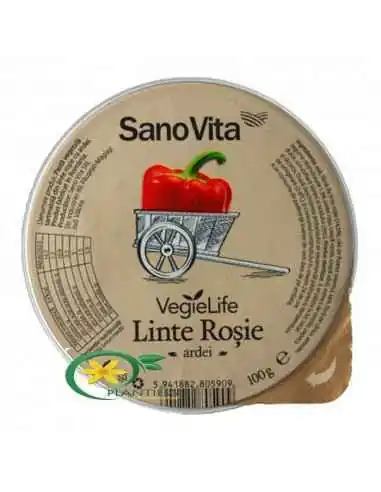 Pate Vegetal de Linte Rosie cu Ardei, REMEDII NATURISTE