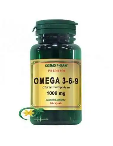 Omega 3-6-9 (Ulei Seminte In) 1000mg 60cps Cosmo Pharm, REMEDII NATURISTE