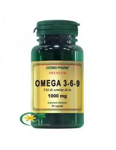 Omega 3-6-9 (Ulei Seminte In) 1000mg 30cps Cosmo Pharm, REMEDII NATURISTE