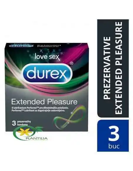 Prezervative Durex Extended Pleasure 3 buc, Cuplu si Sex