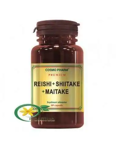 Reishi Shiitake Maitake 60cps CosmoPharm, Tulburari Hormonale