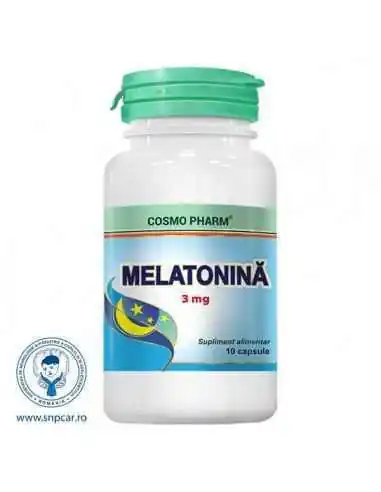 Melatonina 3mg 10 cps CosmoPharm, Stres