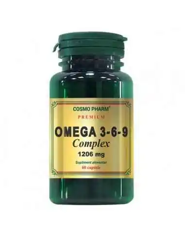 Omega 3-6-9 Complex 60 capsule CosmoPharm, REMEDII NATURISTE